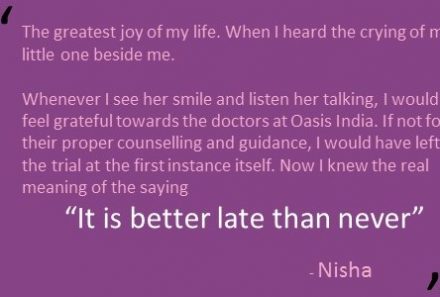 “It is better late than never” Success Story of Nisha